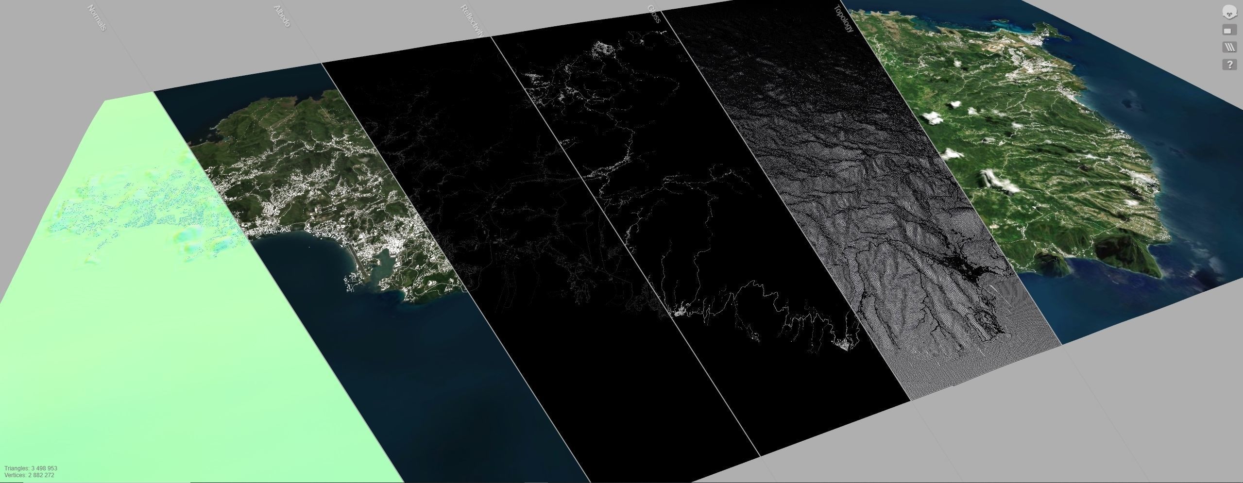Saint Lucia Island North America 3D model_12