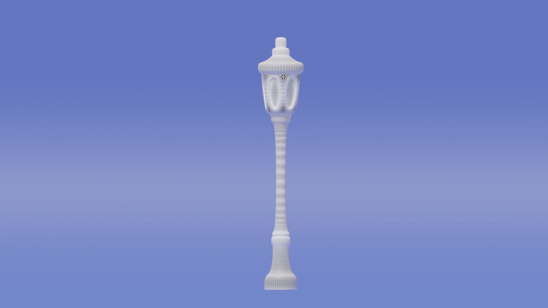 Cartoon Cute Street Light Low-poly 3D model_11