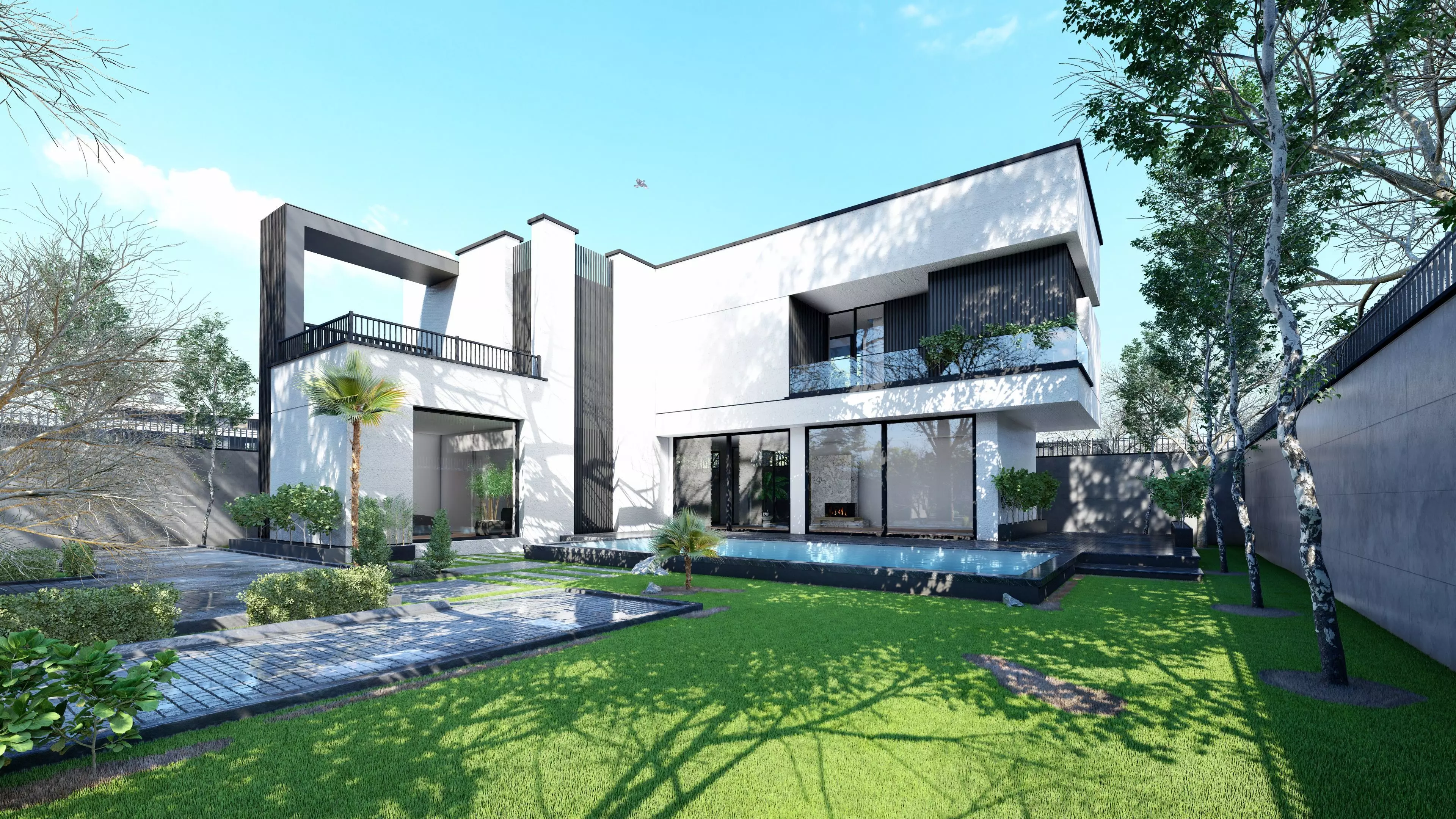 duplex villa 3D model