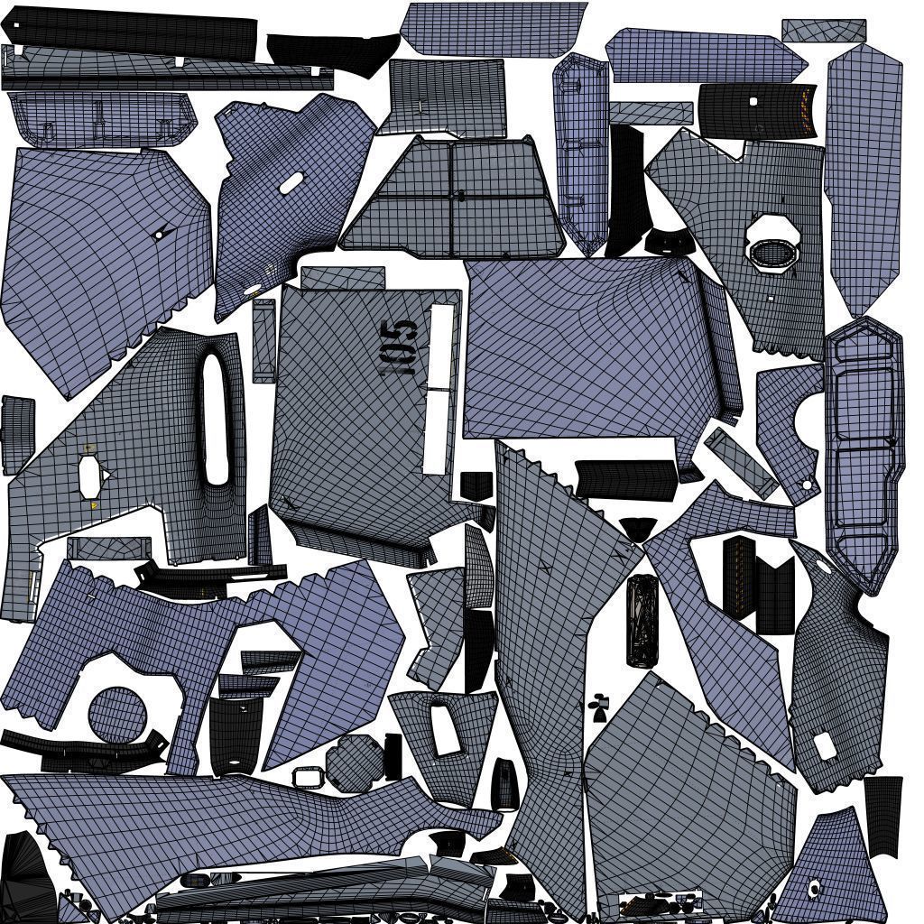 Sci-fi Multi-purpose Spacefighter 3D model_50