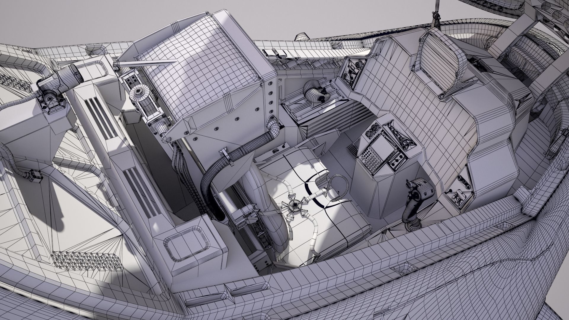 Sci-fi Multi-purpose Spacefighter 3D model_40