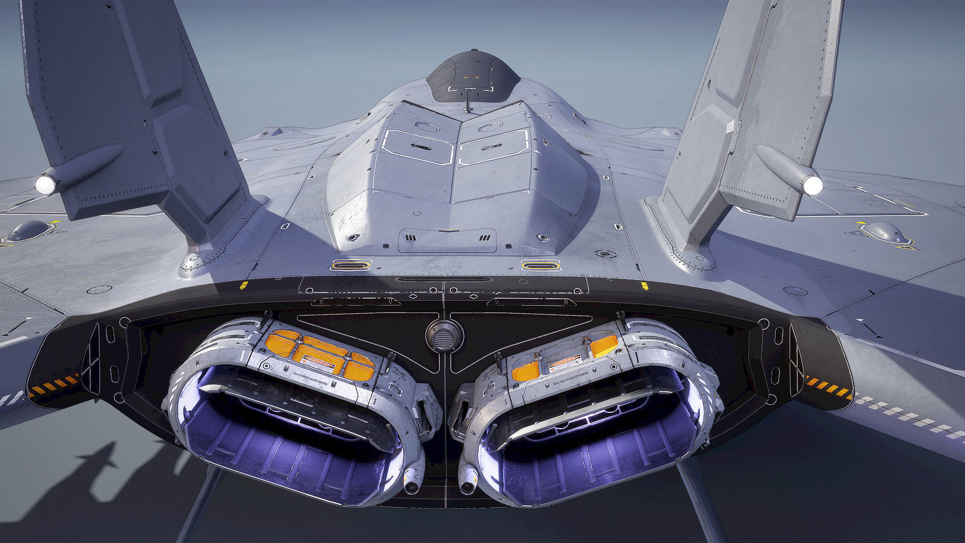 Sci-fi Multi-purpose Spacefighter 3D model_12