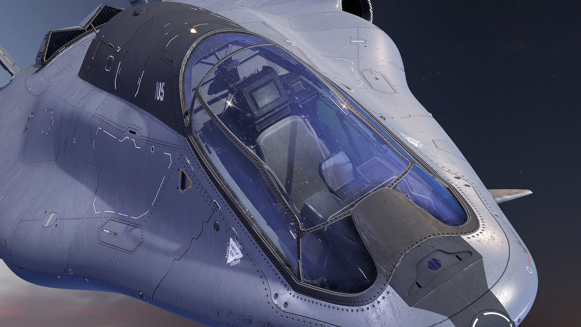 Sci-fi Multi-purpose Spacefighter 3D model_28