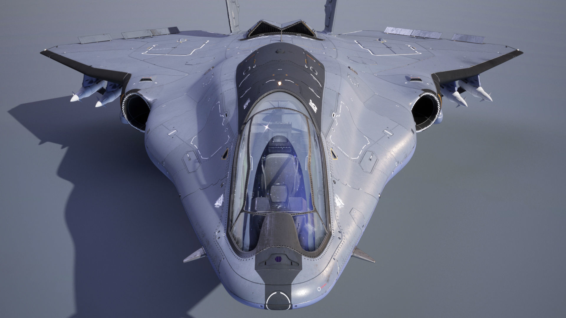 Sci-fi Multi-purpose Spacefighter 3D model_27