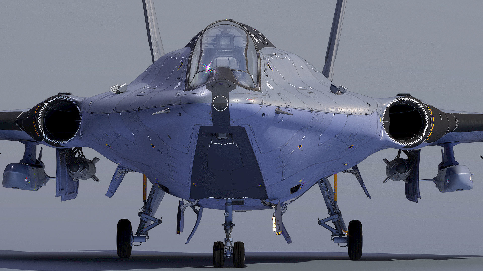 Sci-fi Multi-purpose Spacefighter 3D model_18