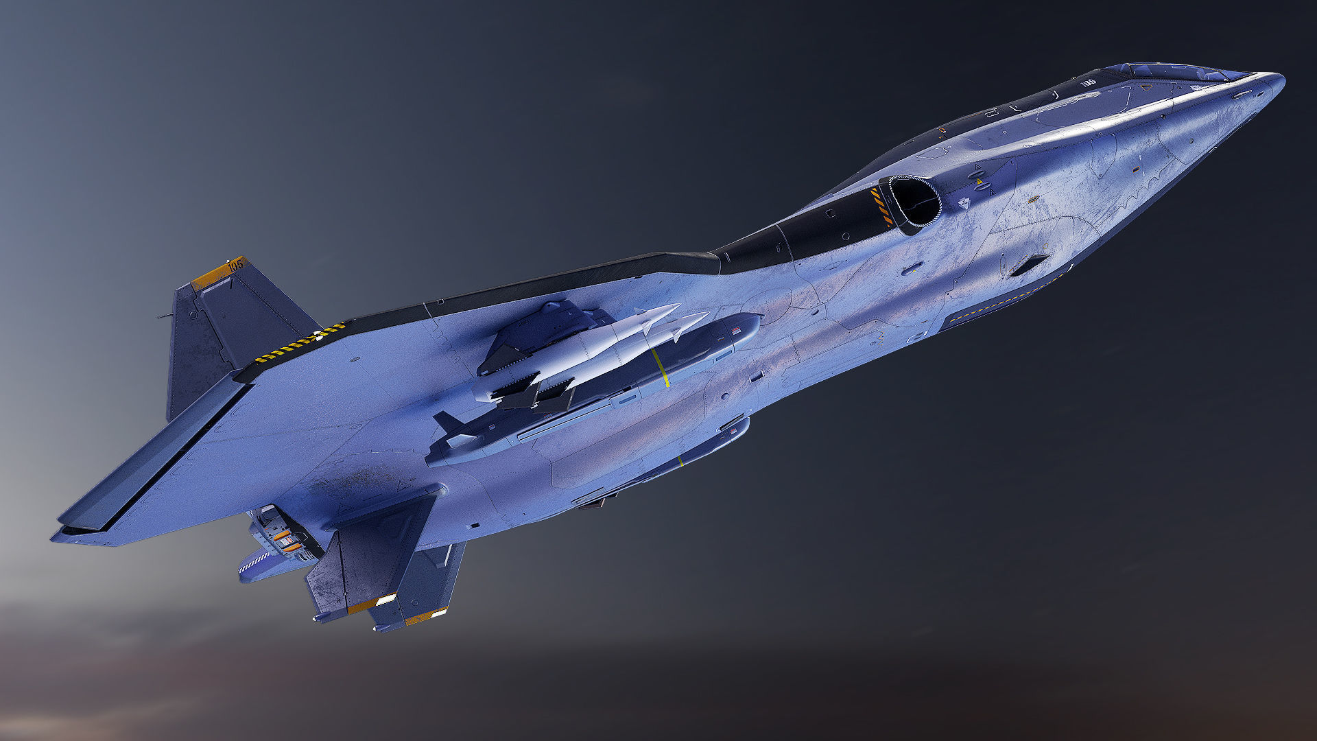 Sci-fi Multi-purpose Spacefighter 3D model_24