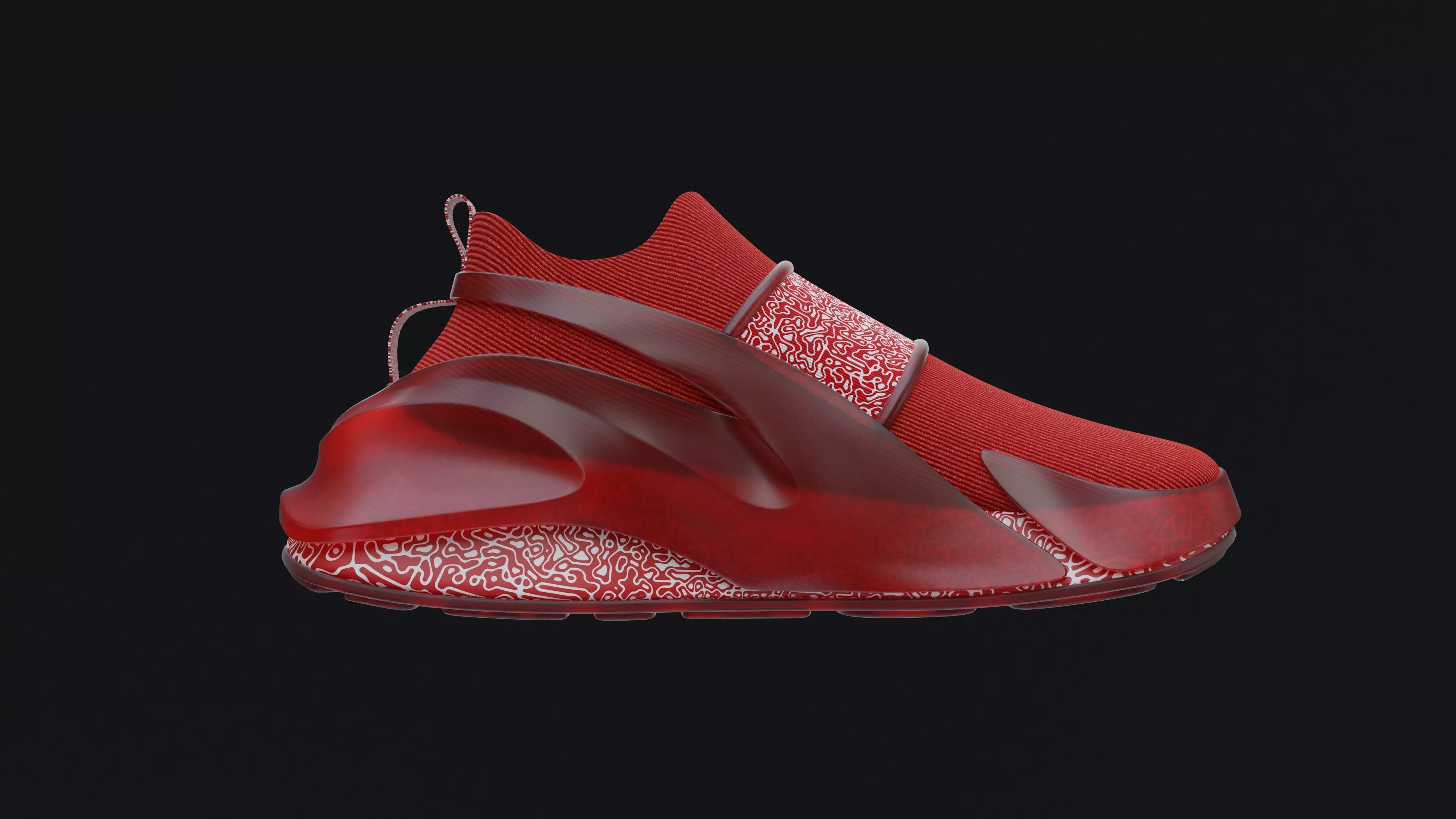 Sneakers Low-poly 3D model_0