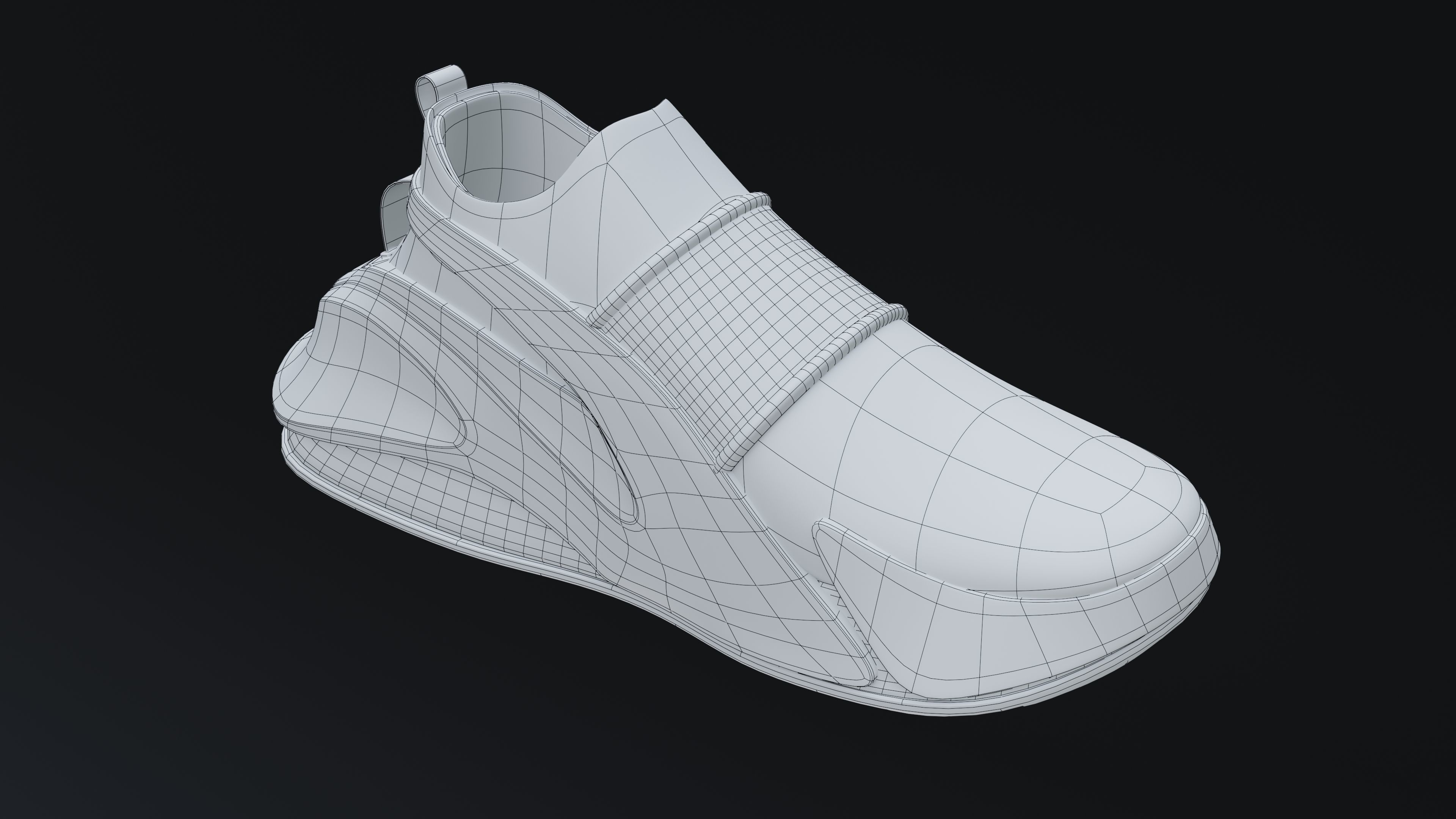 Sneakers Low-poly 3D model_9