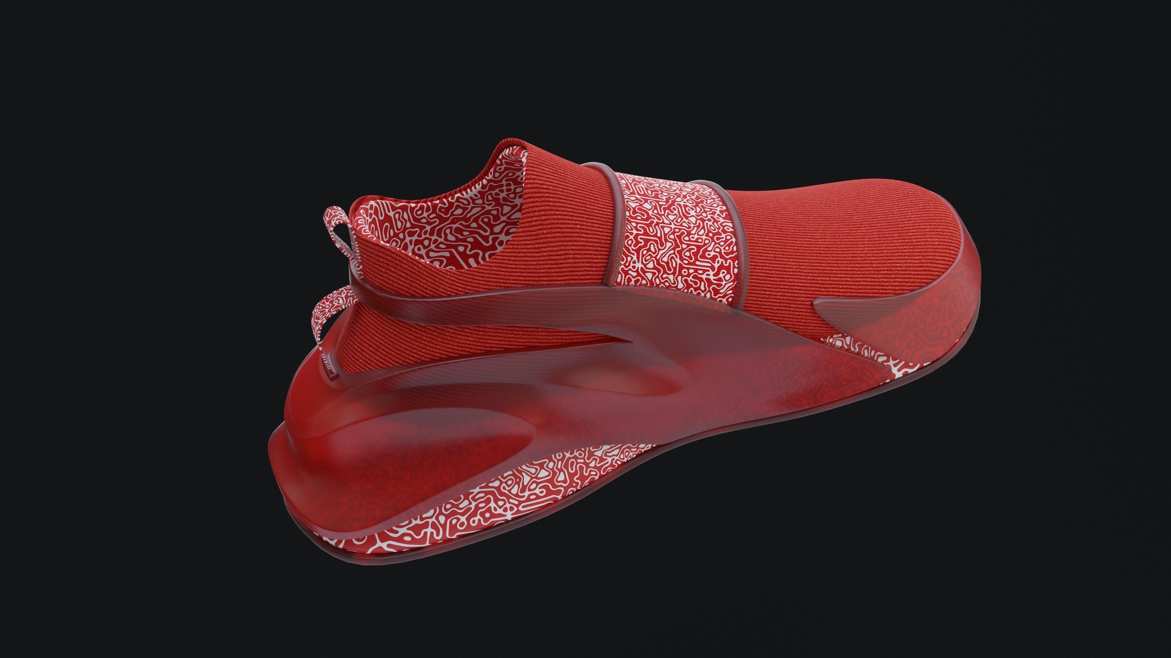 Sneakers Low-poly 3D model_1