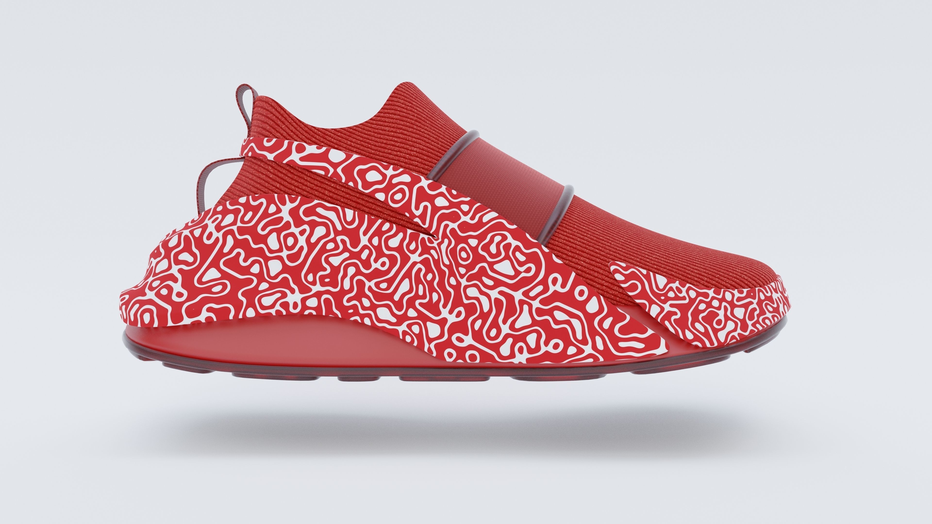 Sneakers Low-poly 3D model_6