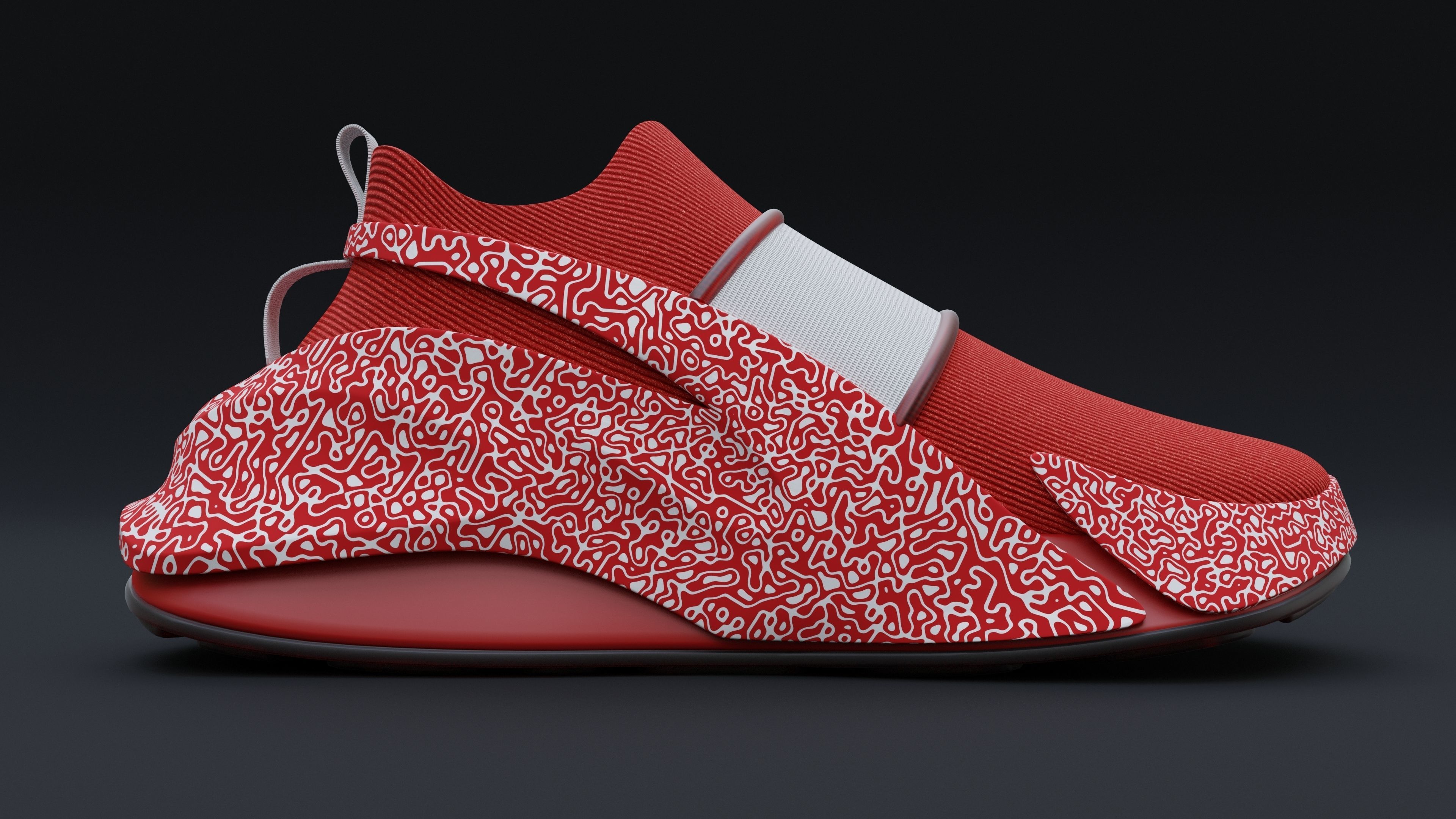 Sneakers Low-poly 3D model_4