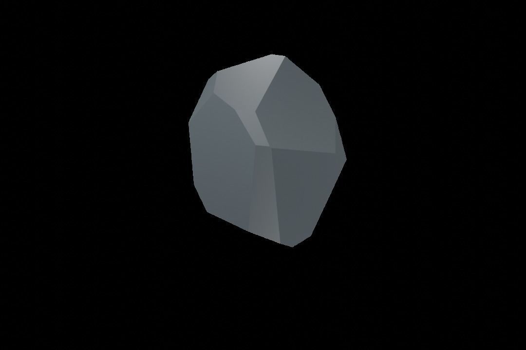 Low-Poly Rock Set 3D model_1