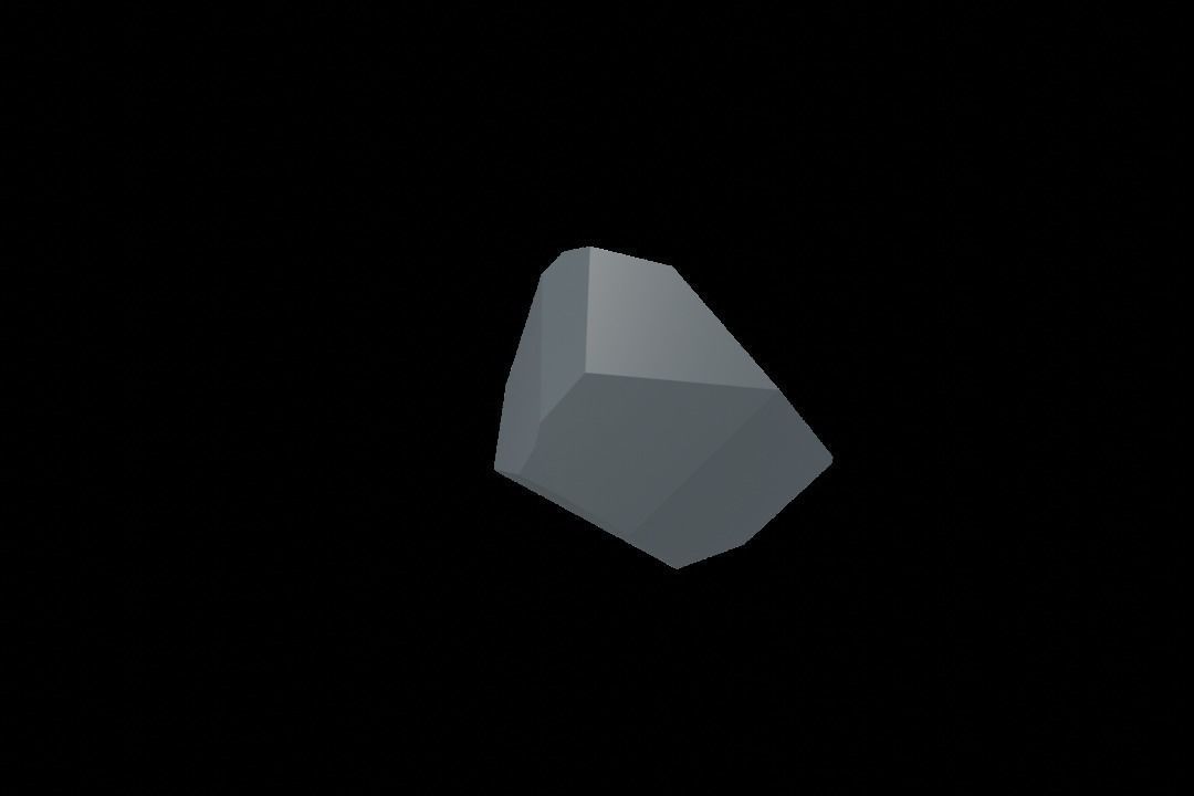 Low-Poly Rock Set 3D model_16
