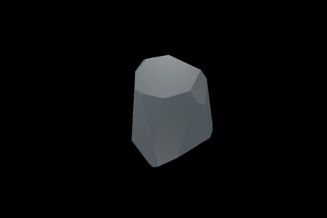 Low-Poly Rock Set 3D model_10