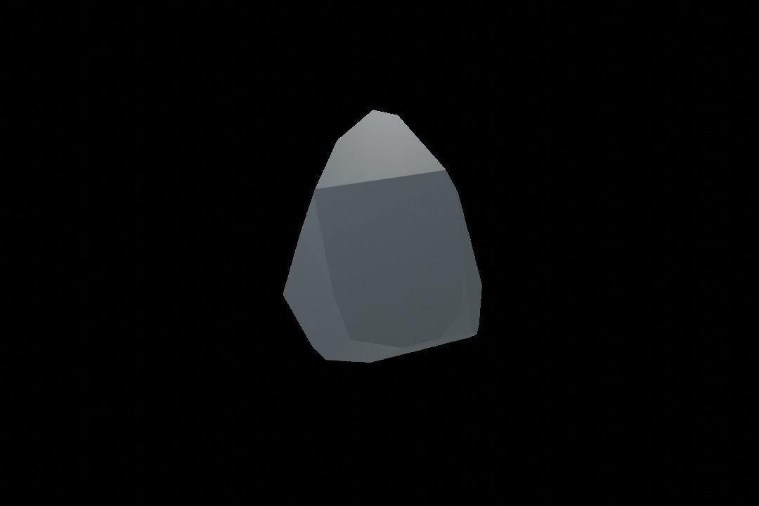 Low-Poly Rock Set 3D model_4