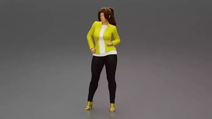 Confident Young Business Woman Standing