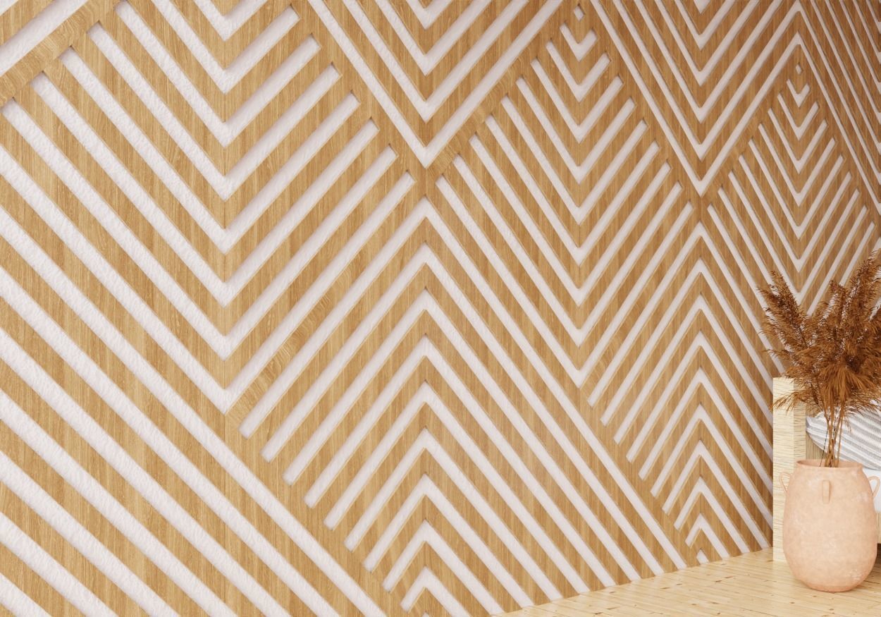 Wall wood seamless set2 V14 3D model_1