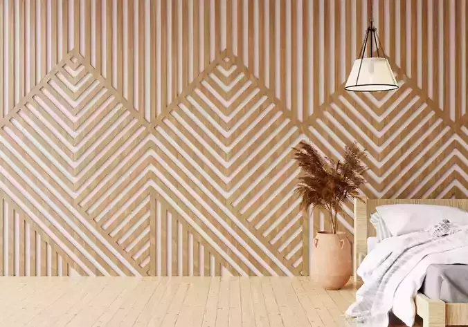 Wall wood seamless set2 V15 3D model