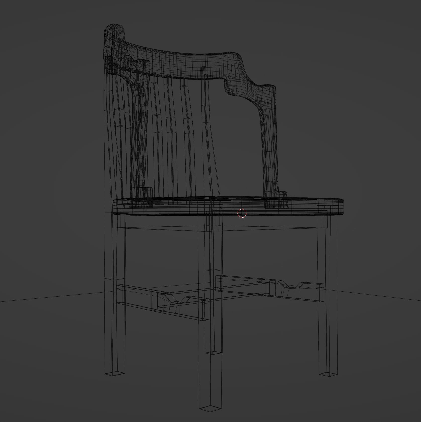 old chair Free low-poly 3D model_4