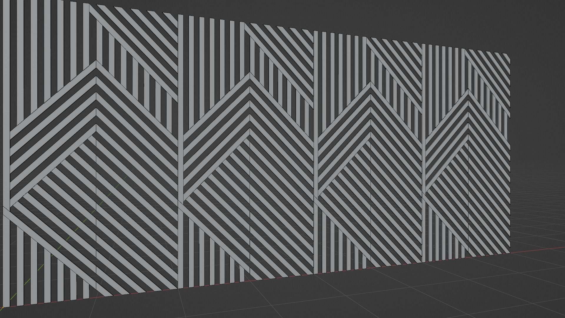 Wall wood seamless set2 V17 3D model_3