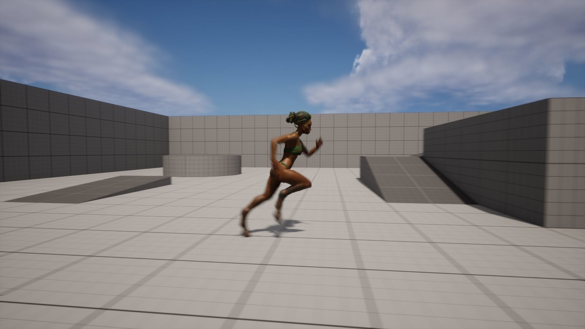 Dryad lowpoly two women in bikinis with horns Low-poly 3D model_8