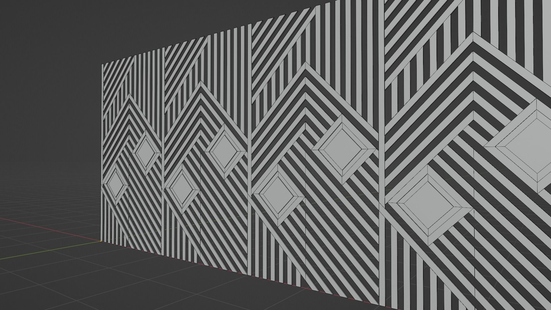 Wall wood seamless set2 V18 3D model_4