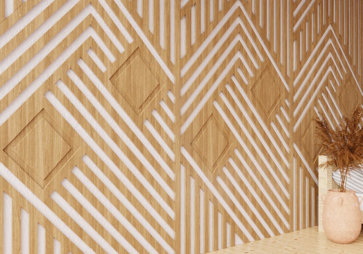 Wall wood seamless set2 V18 3D model_1