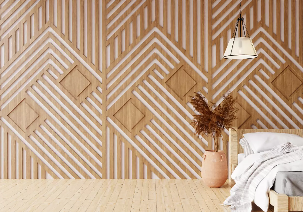 Wall wood seamless set2 V18 3D model_0