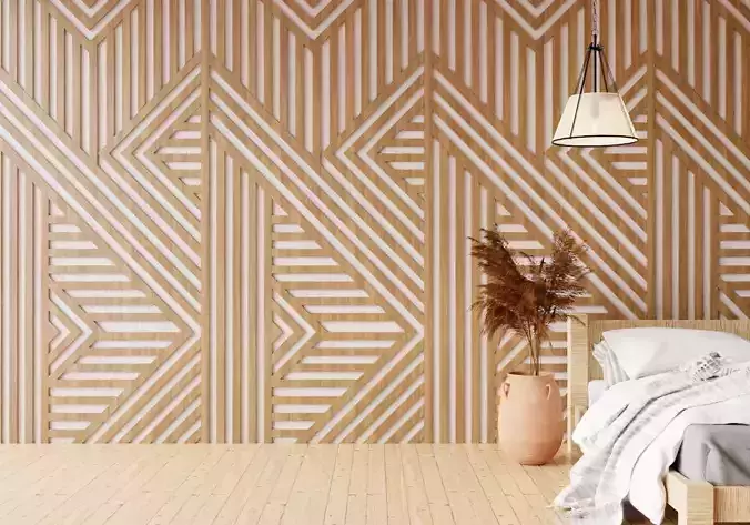 Wall wood seamless set2 V19 3D model