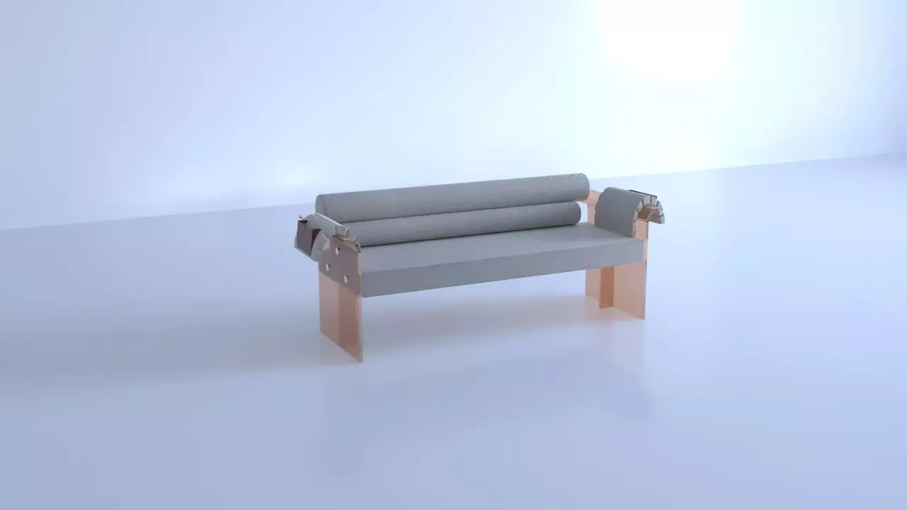 Modern Ancient Furniture Sofa 3D model