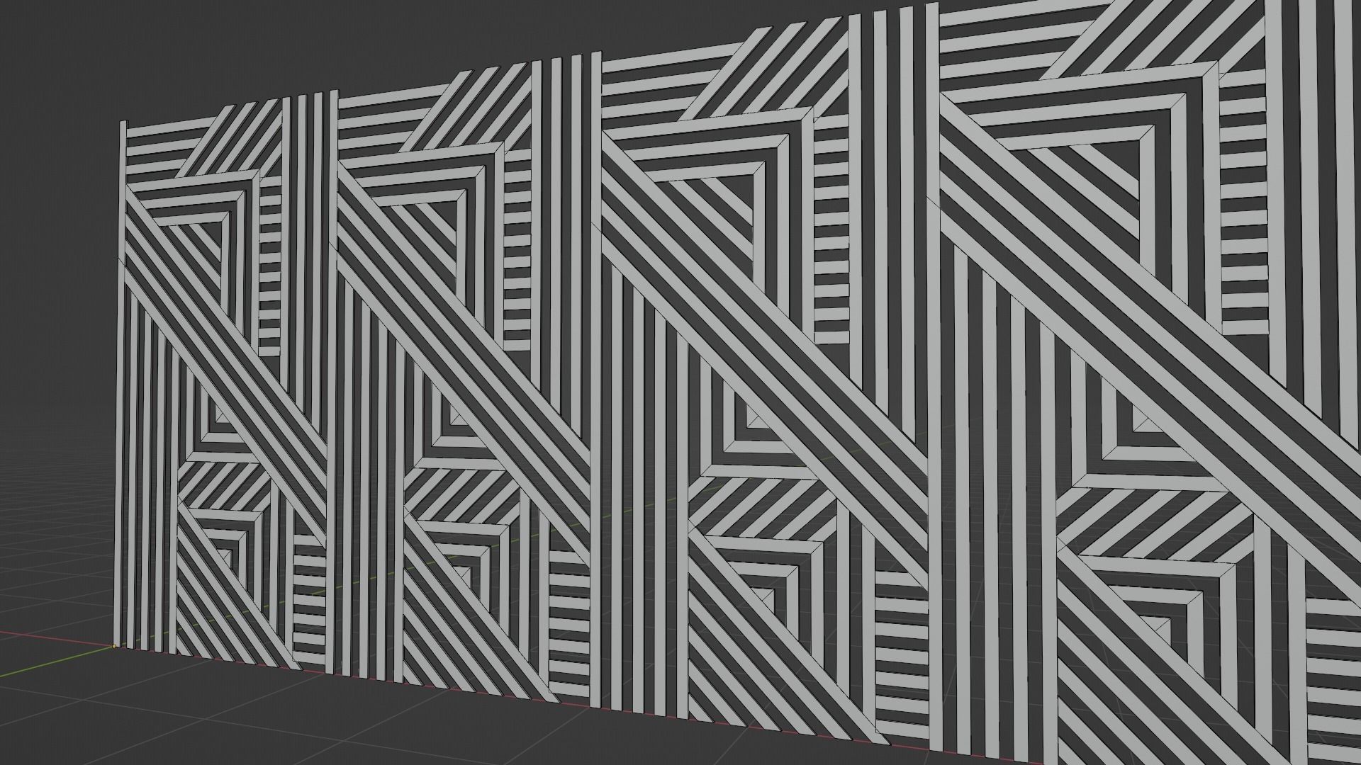 Wall wood seamless set2 V20 3D model_4