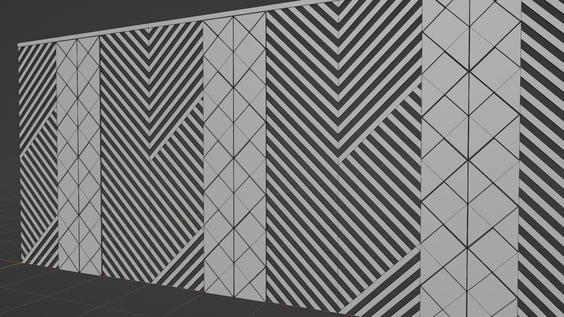 Wall wood seamless set2 V21 3D model_4