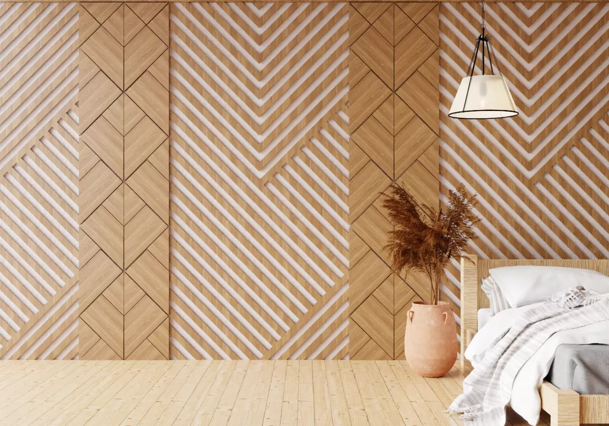 Wall wood seamless set2 V21 3D model_0