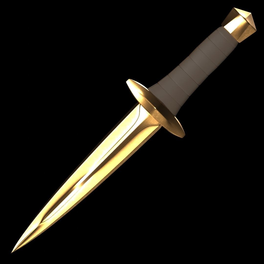 Annabeth Chase Celestial Bronze Dagger 3D print model_4