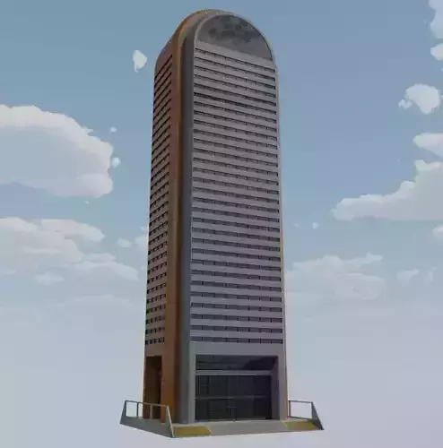 Modern Steel And Glass Tower