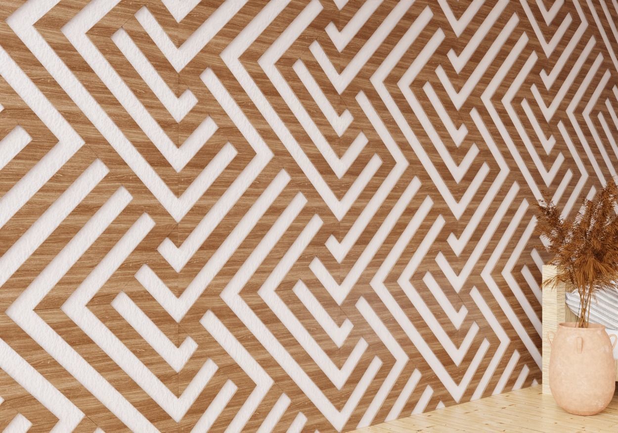 Wall wood seamless set2 V23 3D model_1