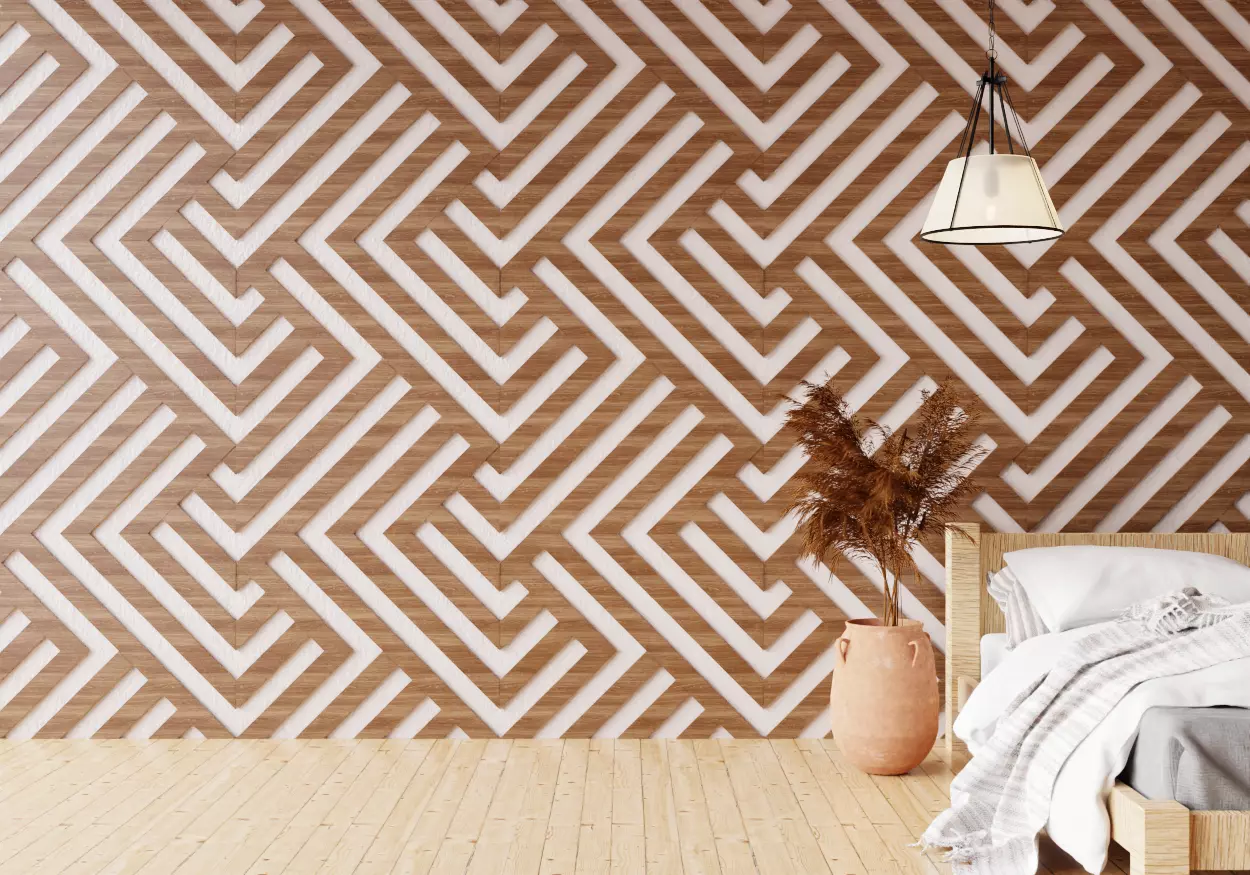 Wall wood seamless set2 V23 3D model_0