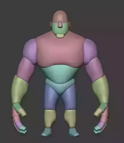 Stylized Male Character Base Mesh  3D model
