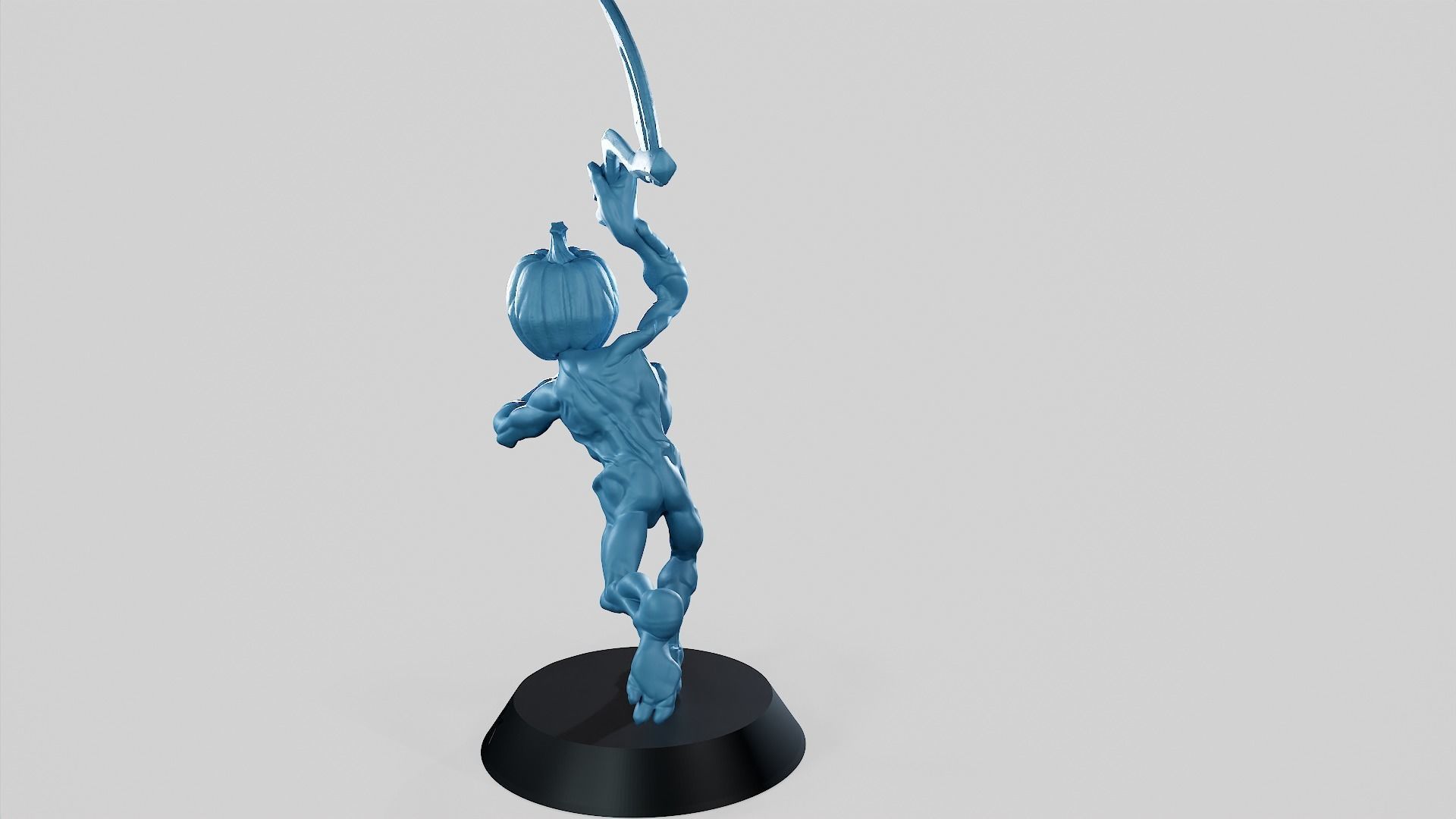 Pumpkin Undead Pose 04 3D print model_10