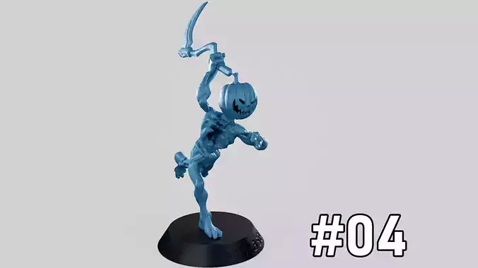 Pumpkin Undead Pose 04 3D print model