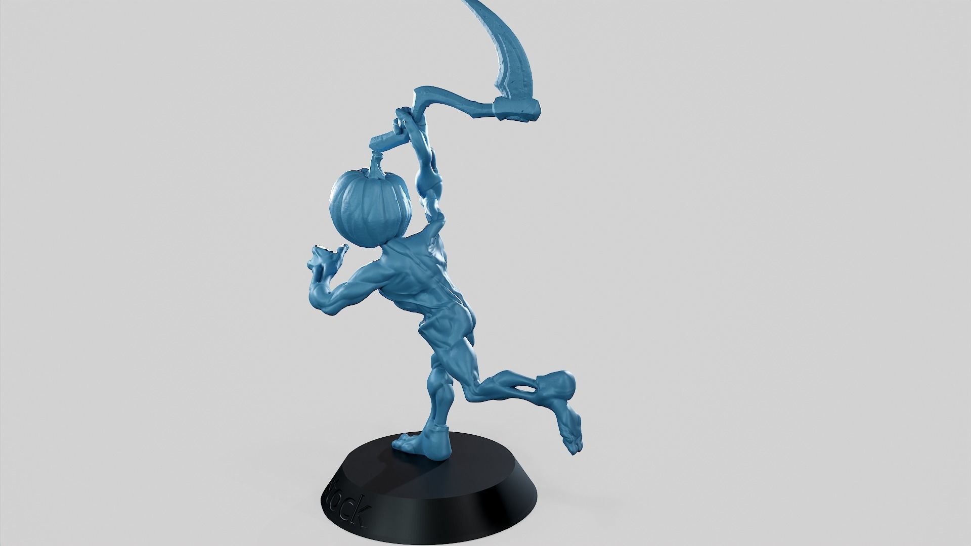 Pumpkin Undead Pose 04 3D print model_12