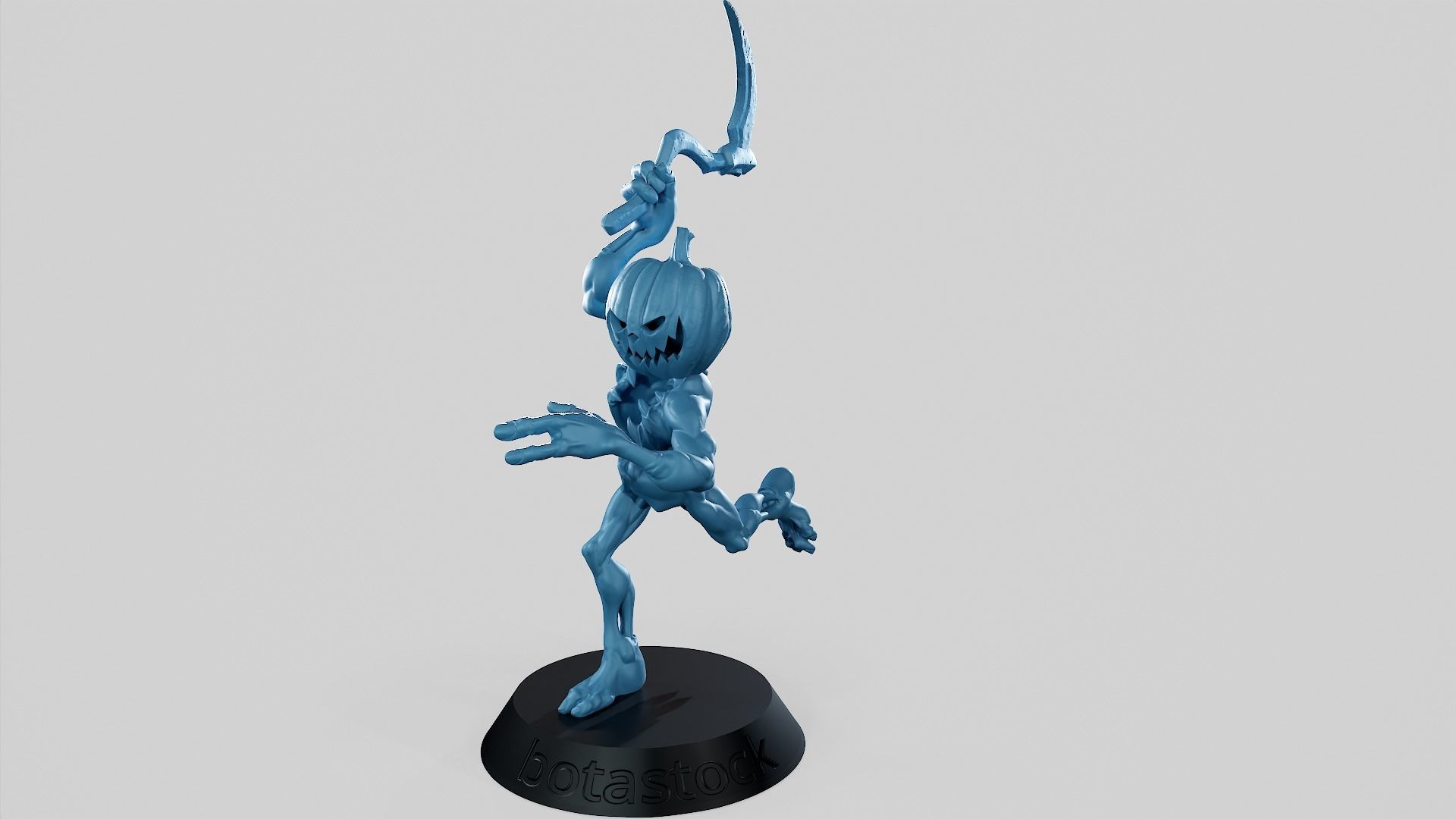 Pumpkin Undead Pose 04 3D print model_16