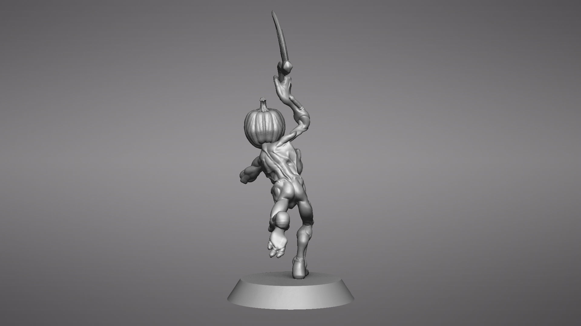 Pumpkin Undead Pose 04 3D print model_42