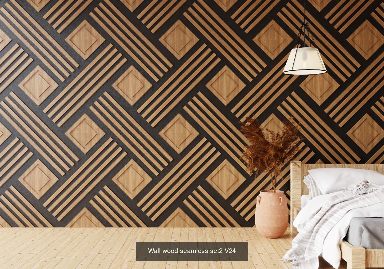 Wall wood seamless Set2 V101-V30 for your interior 3D Model Collection_26