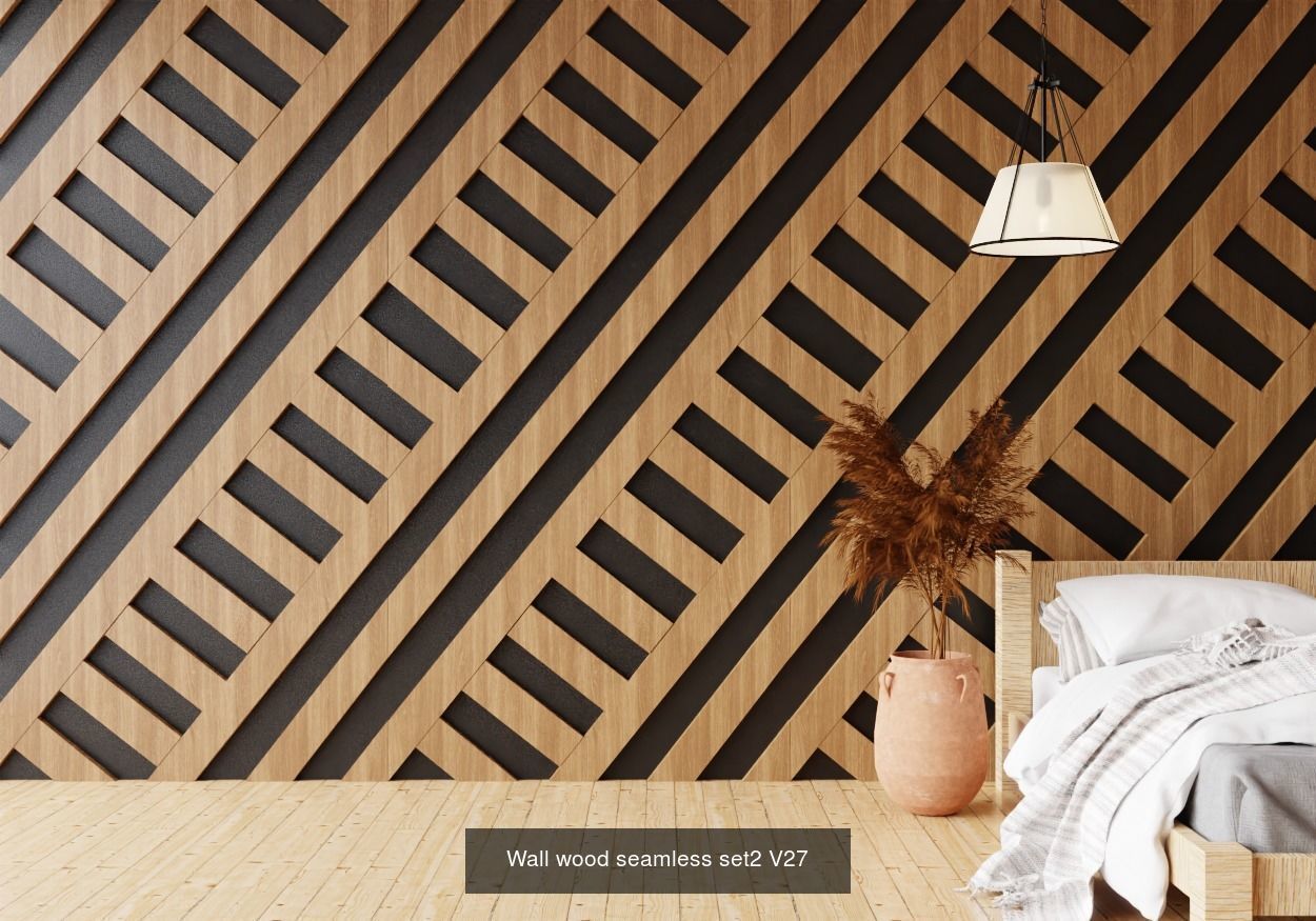 Wall wood seamless Set2 V101-V30 for your interior 3D Model Collection_29