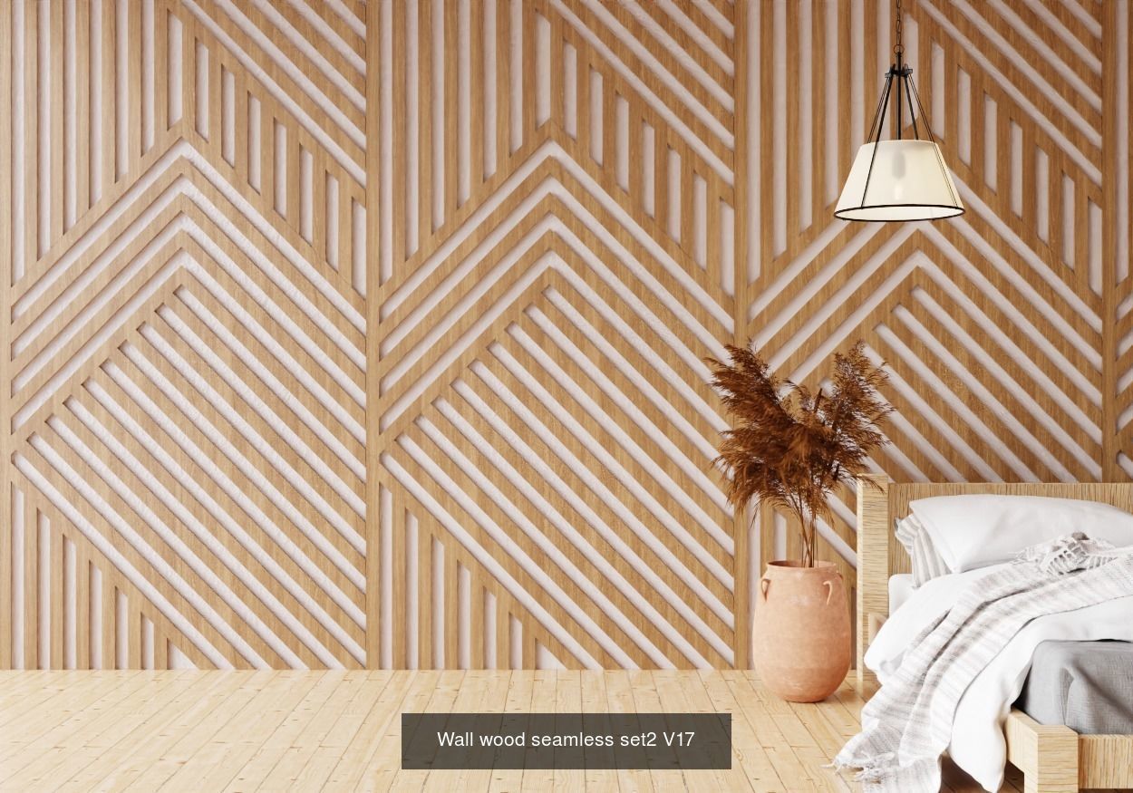 Wall wood seamless Set2 V101-V30 for your interior 3D Model Collection_19