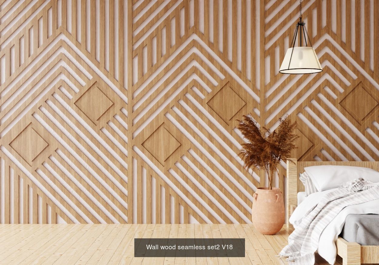 Wall wood seamless Set2 V101-V30 for your interior 3D Model Collection_20