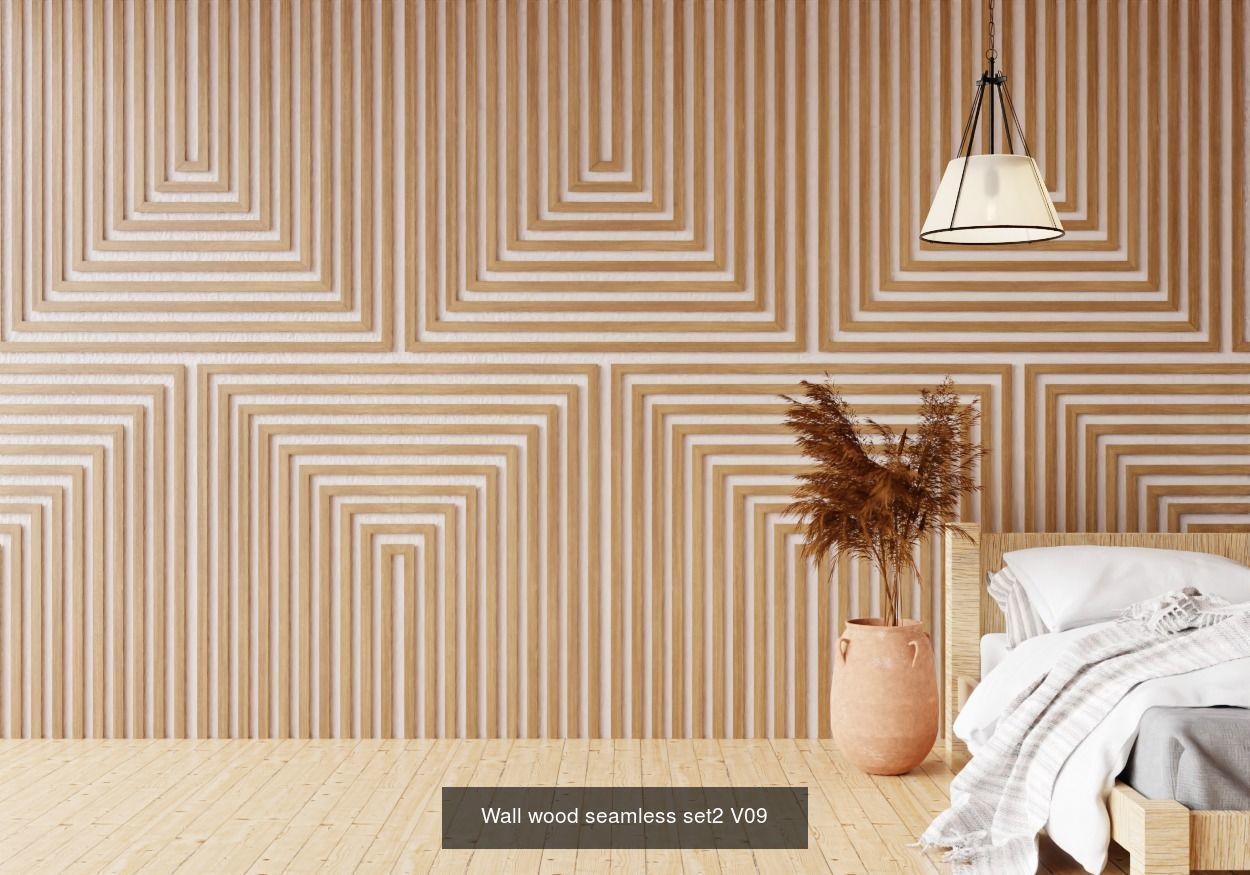 Wall wood seamless Set2 V101-V30 for your interior 3D Model Collection_11