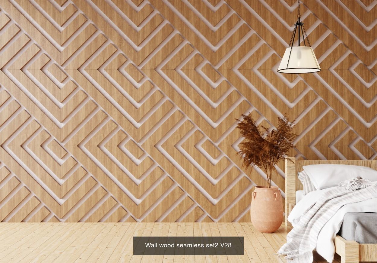 Wall wood seamless Set2 V101-V30 for your interior 3D Model Collection_30