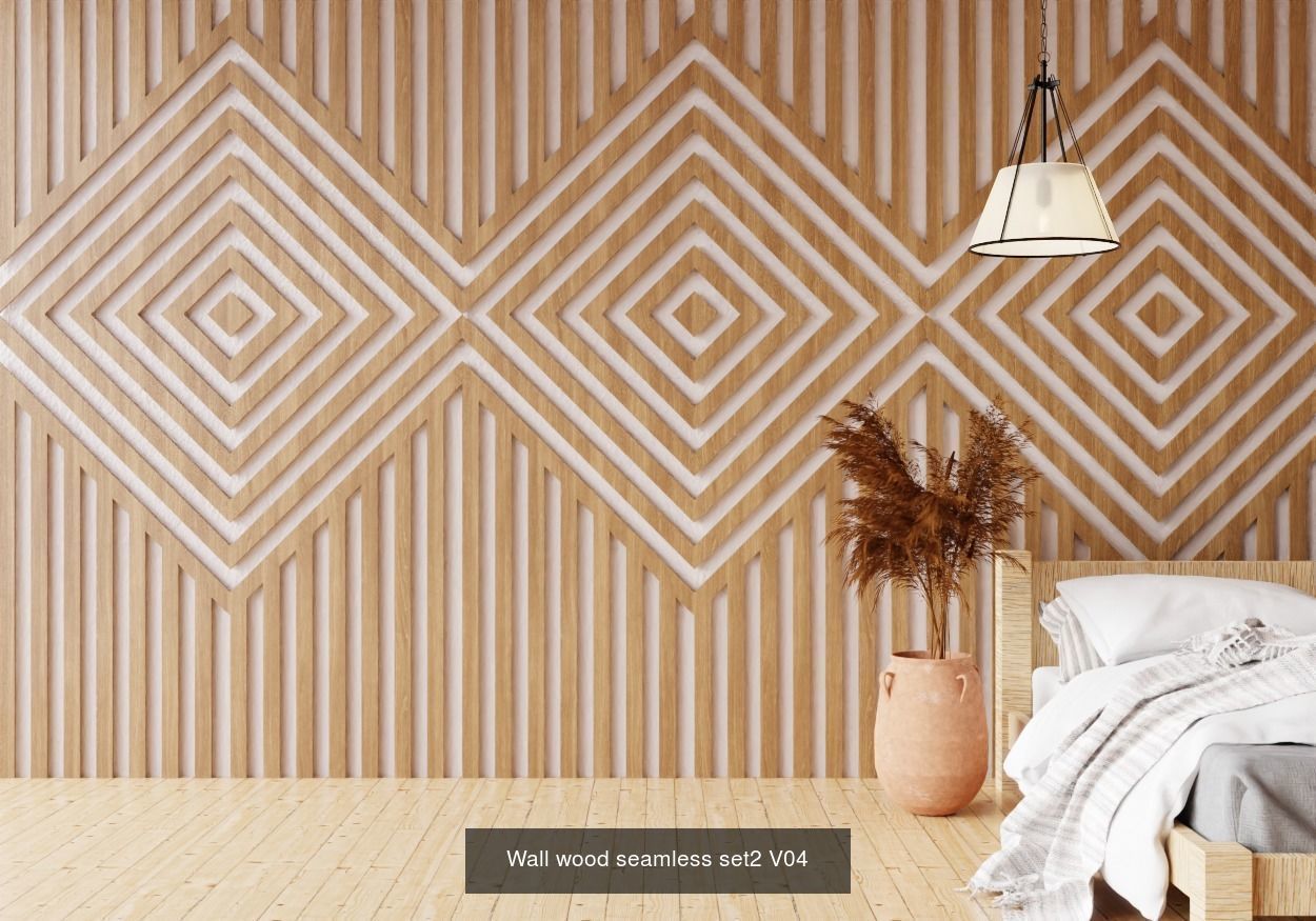 Wall wood seamless Set2 V101-V30 for your interior 3D Model Collection_6